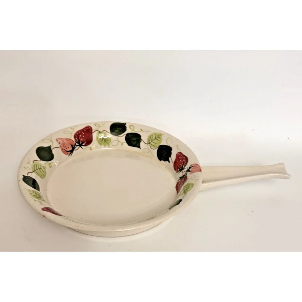 Oven King Italy Ceramic Skillet Plate w/ Handle 9